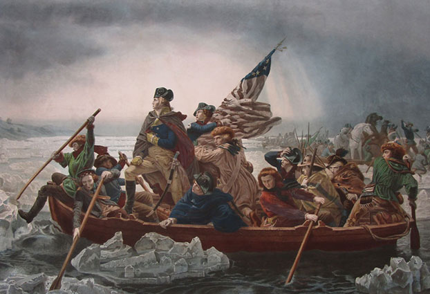 Emanuel Leutze, Washington Crossing the Delaware Print - after