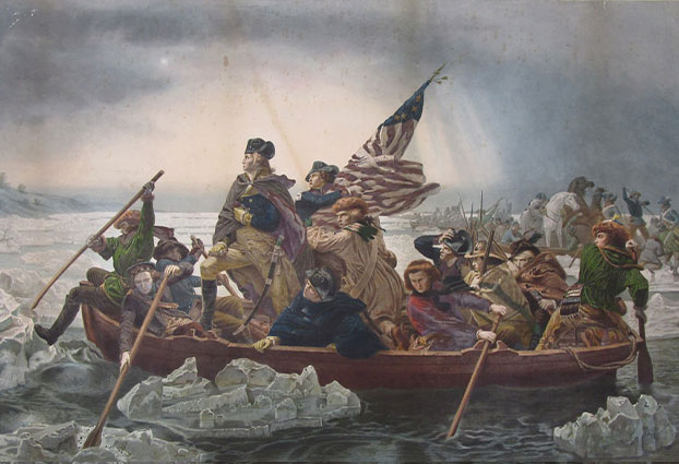 Emanuel Leutze, Washington Crossing the Delaware Print - before