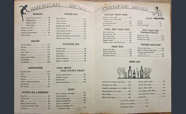 Antique Menus