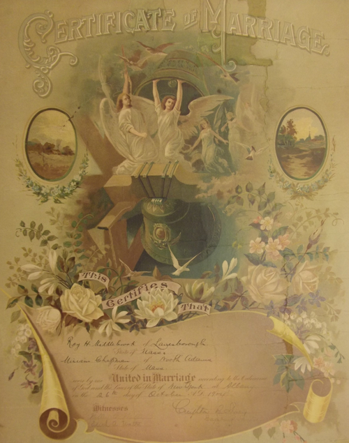 Marriage Certificate