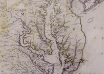 Map with engraving